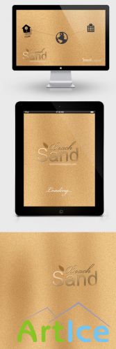 Beach Sand Psd Background for Photoshop