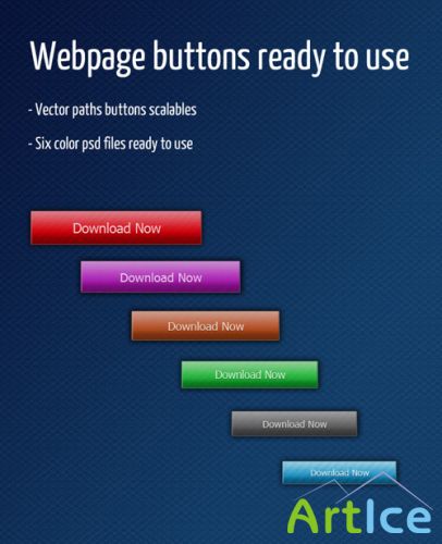 Web Badges Elegance Buttons for Photoshop