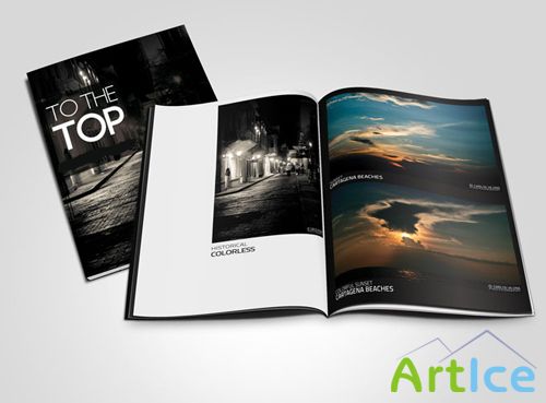 Magazine Mockup Psd Template for Photoshop