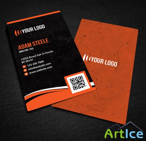 Rounded Corner Business Card Design for Photoshop