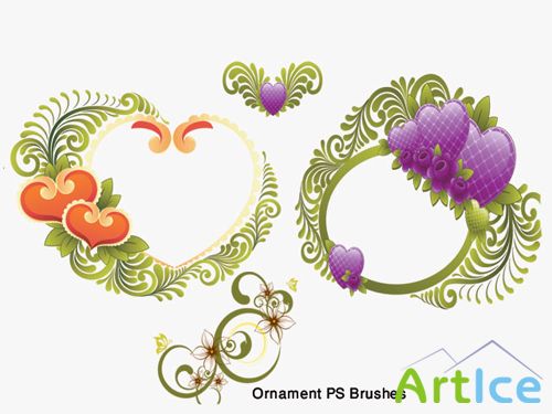 Ornament Brushes Set for Photoshop