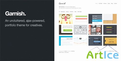 ThemeForest - Garnish: Clean-Cut WordPress Portfolio Theme (Reupload)