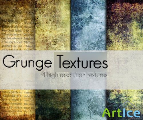 4 High Resolution Grunge Textures