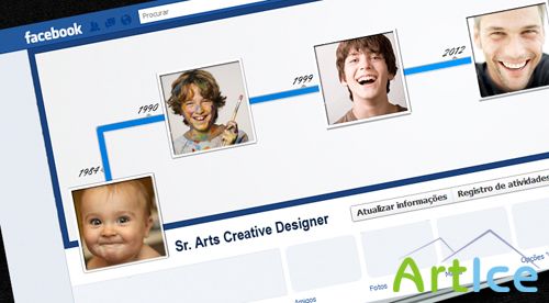 Facebook Template Timeline for Photoshop