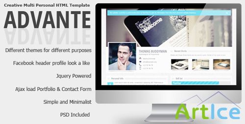 ThemeForest - Advante - Creative Multi Personal HTML Template - RIP