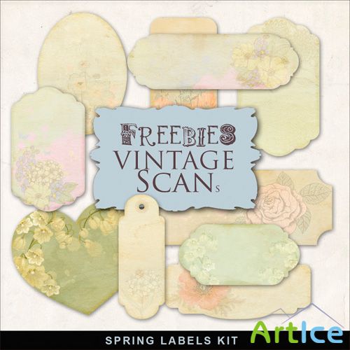 Scrap-Kit Spring Labels