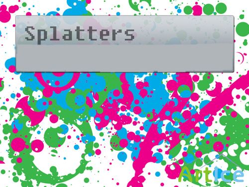 Splatter Brushes Set for Photoshop