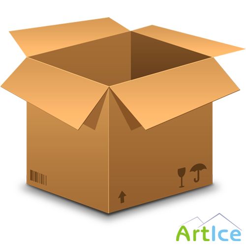 Cardboard Psd Box for Photoshop