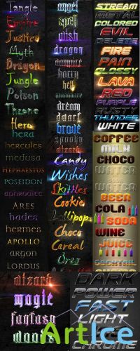 Super Text Styles For Photoshop Pack 2