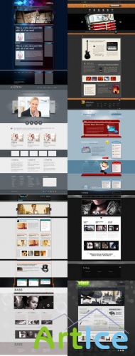 Web Templates Psd Pack  For Photoshop