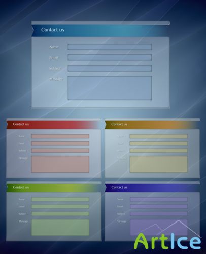 Web Forms for Photoshop - Aero