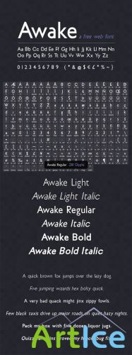 Awake Sans Web Font - MediaLoot