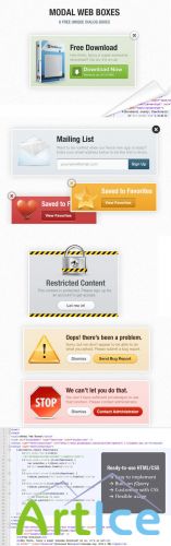HTML/CSS Modal Web Boxes - MediaLoot