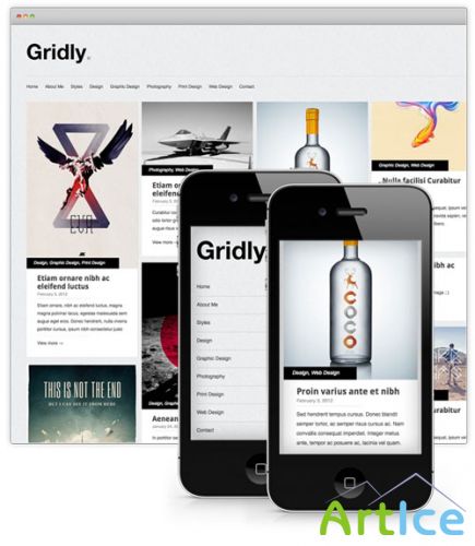 Gridly Folio WordPress Theme