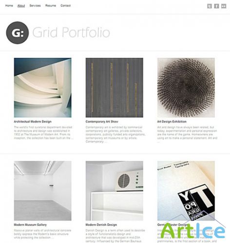 Grid Portfolio Theme