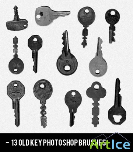 Brushes for Photoshop - Realistic Old Key