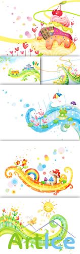 Abstract Spring Psd Backgrounds pack 2 for Photoshop