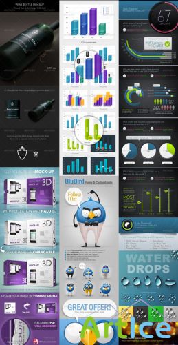 GraphicRiver Collection for Photoshop pack #1