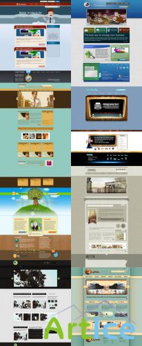 Web Templates Psd Pack 4 For Photoshop