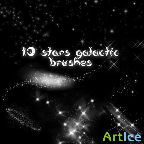 Brushes fot Photoshop - 10 Stars Galactic