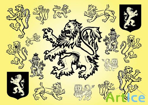 Lion Vectors for Photoshop