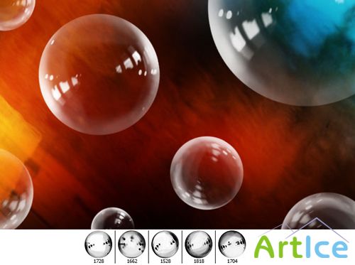 5 Soap Bubble Brushes set