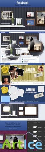 Room Facebook Timeline Cover Template for Photoshop