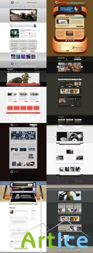 Web Templates Psd Pack 8 For Photoshop