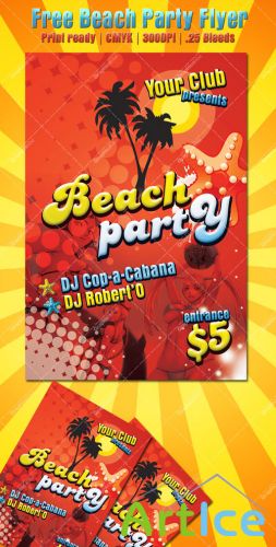 Beach Party Flyer/Poster PSD Template