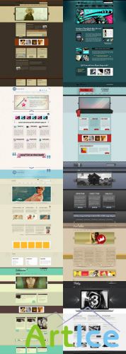 Web Templates Psd Pack 13 For Photoshop