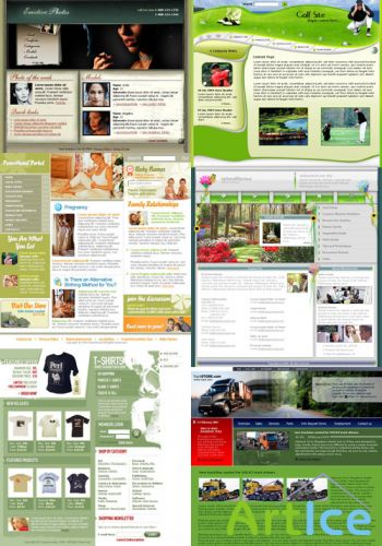 Web Templates Psd Pack 22 For Photoshop