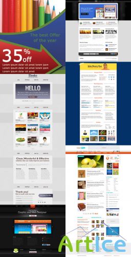 Web Templates Psd Pack 24 for Photoshop