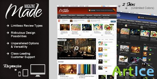 Themeforest - Made - Responsive Review/Magazine Theme v1.3 for Wordpress 3.x