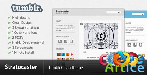 ThemeForest - Stratocaster Tumblr Theme