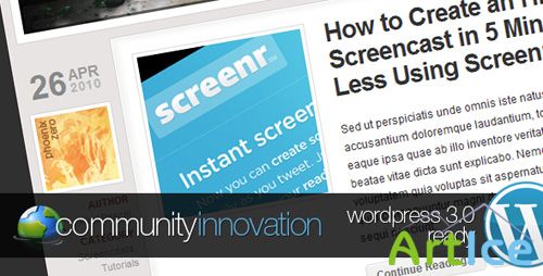ThemeForest - Community Innovation 1.02 - Wordpress Theme