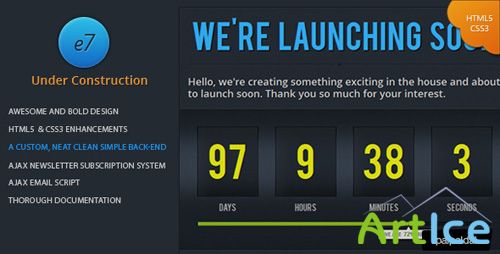 ThemeForest - e7 Under Construction Template