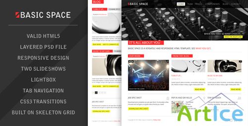 ThemeForest - Basic Space HTML Template RIP