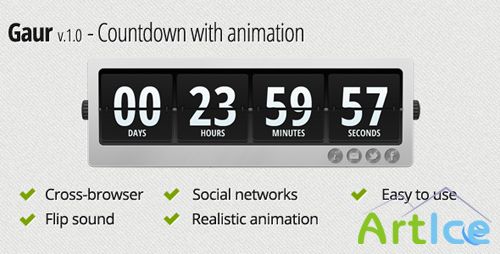 CodeCanyon - Gaur - Countdown with animation - RIP