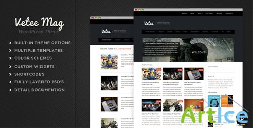 ThemeForest - Vetee - Premium Magazine WordPress Theme - V1.2