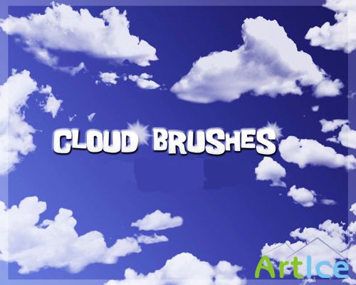 Cloud and ray Brushes Set