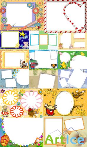 Collection of Spring Photo frames pack 12