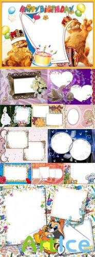 Collection of Spring Photo frames pack 24