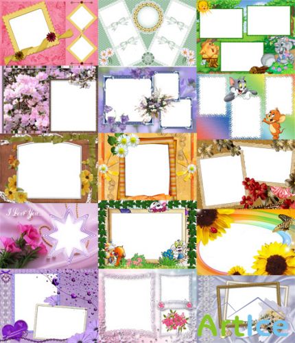 Collection of Spring Photo frames pack 32