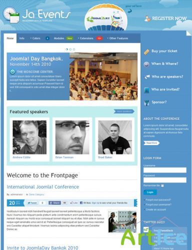 JoomlArt - JA Events 2.5.1 for Joomla 2.5