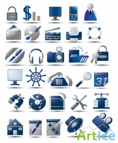 Icons Button Vector