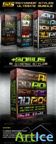 GraphicRiver - Ultimate Photoshop Styles Bundle 405157