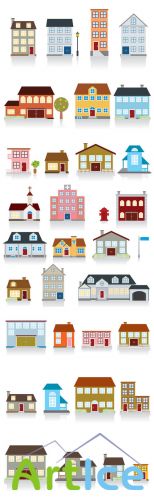 Multi-storey houses Vector