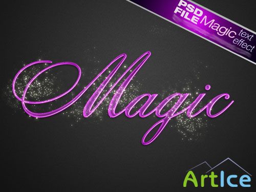 PSD Template - Magic Text Effect