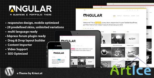 ThemeForest - Angular - Responsive Portfolio Wordpress Theme - v1.3 - Updated