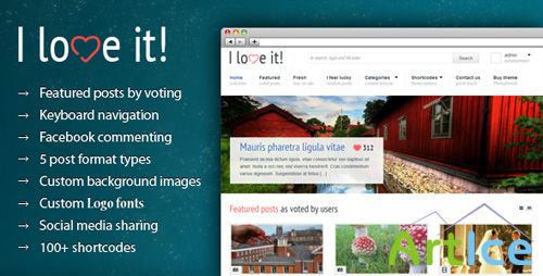 ThemeForest - I Love It! - Content Sharing WordPress Theme - v1.2